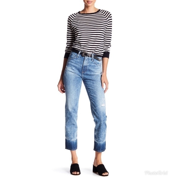 AG The Phoebe High Rise Slim Straight Leg Jeans - Picture 2 of 10